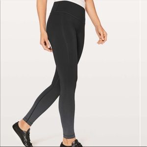 Lululemon ombré wunder under leggings size 6 25 inch inseam